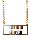 Ketting - Drama Queen Goud - Foute Party - Jaren 80 Disco Ketting - Drama Queen Goud - Foute Party - Jaren 80 Disco