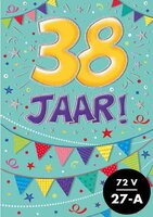 Verjaardagskaart - That Funny Age - 38 jaar - met Envelop