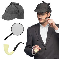 Detective Set - Sherlock Homes - Pet - Pijp - Vergrootglas