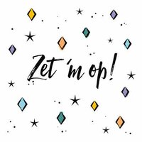 Wenskaart - Zet 'M Op - Met Envelop