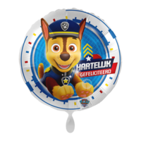 Folieballon - Paw Patrol Chase - Hartelijk Gefeliciteerd - 45 cm - Helium- en Luchtvulling Folieballon - Paw Patrol Chase - Hartelijk Gefeliciteerd - 45 cm - Helium- en Luchtvulling