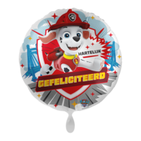 Folieballon - Paw Patrol Marshall - Hartelijk Gefeliciteerd - 45 cm - Helium- en Luchtvulling Folieballon - Paw Patrol Marshall - Hartelijk Gefeliciteerd - 45 cm - Helium- en Luchtvulling