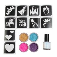 Grimas Set - Glittertattoo - Prinses