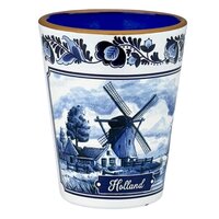 Shotglas - Holland Molen Delftsblauw