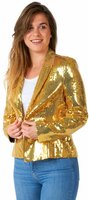 Opposuits Jasje Goud - Sequins Gold Colbert - Dames