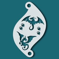 Schmink Sjabloon - Face en Body Painting - Dragons