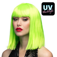 Dames Pruik Dance Neon Groen