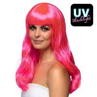 Dames Pruik Chique Hardroze