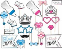 Photobooth Props - Gender reveal - 20 stuks