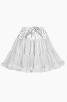 Petticoat Cabaret - met Strik - Wit - Volwassenen