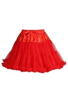 Petticoat Cabaret - met Strik - Rood - Volwassenen