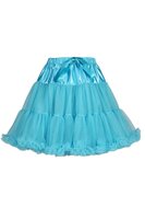 Petticoat Cabaret - met Strik - Turquoise - Volwassenen