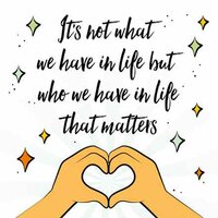 Wenskaart - It's Not What We Have In Life But Who - Met Envelop