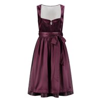 Dirndl Jurkje Deluxe - Velvet Jacquard - Aubergine - Dames