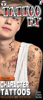 Plak Tattoo Set - Hipster - 20 stuks
