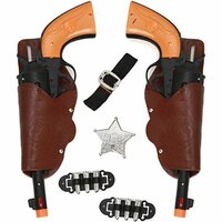 Cowboy Pistolen Set - 6-delig - 2 stuks - Volwassenen Cowboy Pistolen Set - 6-delig - 2 stuks - Volwassenen