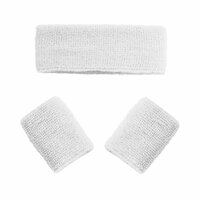 Zweetbandjes Set Wit - Disco Jaren 80 Zweetbandjes Set Wit - Disco Jaren 80