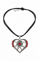 Oktoberfest - Dirndl Ketting - Hart Met Strass Steentjes