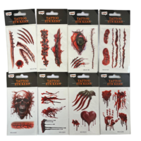 Tattoos Wonden - Halloween Plak Wonden - Assorti Geleverd