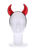 Duivel Hoorntjes - Duivel Diadeem - Glitter Rood