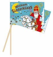 Sinterklaas Zwaaivlaggen - 10 vlaggen - 20 x 30 cm
