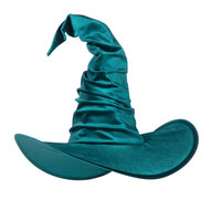 Heksenhoed Velvet Luxe Groen - Halloween Hoed - Dames
