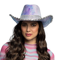 Cowboyhoed Darling Lila - Suedelook - Volwassenen  Cowboyhoed Darling Lila - Suedelook - Volwassenen