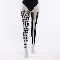 Halloween Panty - Jester - Zwart-Wit Halloween Panty - Jester - Zwart-Wit