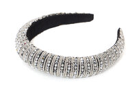 Haarband Glitter Steentjes - Zilver