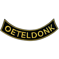 Rugembleem Klein Oeteldonk - Omgekeerd - Goud