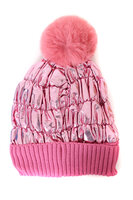 Skimuts Pluche - Metallic Roze - Volwassenen