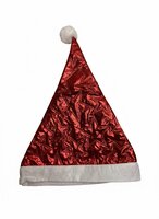 Kerstmuts Sterren - Metallic - Rood