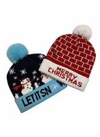 Kerstmuts Met Lichtjes - Assorti