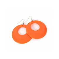 Oorbellen Rond - Oranje