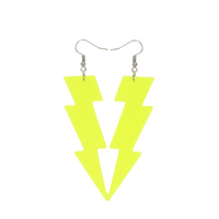 Oorbellen - Flash - Neon Geel