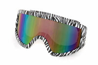  Skibril Zebra Print - Aprés Ski - Fout Feest - Volwassenen
