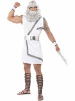 Zeus Kostuum - Grieks - Wit - Heren