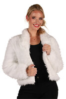 Bontjasje Wit - Zachte Pluche Jas - Dames