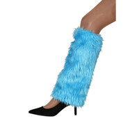 Beenwarmers Turquoise Bont - Pluche Volwassenen