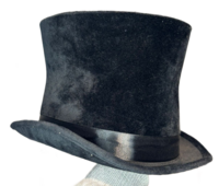 Tweedehands- Hoed- Maat 5060 - Zwart