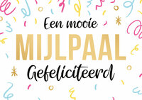Wenskaart - Daisy - Een Mooie Mijlpaal Gefeliciteerd