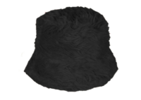 Bucket Hat Pluche - Zwart - Volwassenen