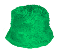 Bucket Hat Pluche - Groen - Volwassenen