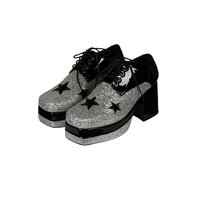Herenschoenen - Foute Party - Glamrock - Zilver