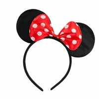 Minnie Mouse - Rood Oortjes Met Strik - Muis Diadeem
