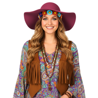 Hippie Flaphoed – Roze – Jaren ’70
