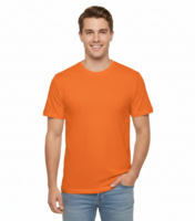 T-shirt Oranje - Katoen - Volwassenen