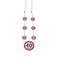 Ketting Verkeersbord 40 Jaar - Verjaardag 40