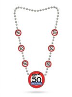 Ketting Verkeersbord 50 Jaar - Verjaardag 50