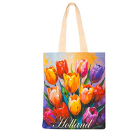 Holland Souvenir Tas - Katoen - Gekleurde Tulpen